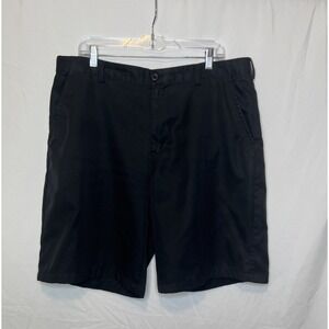 IZOD Men's Size 38 Black Classic Golf Dress Shorts - Inseam‎ 10 inches
